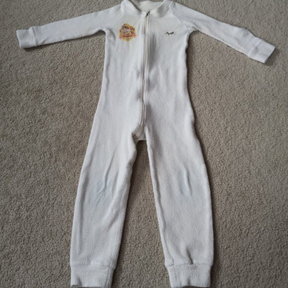 Organic cotton sherpa sleeper for toddlers, size 4T-5T. Made in USA! - Picture 11 of 12